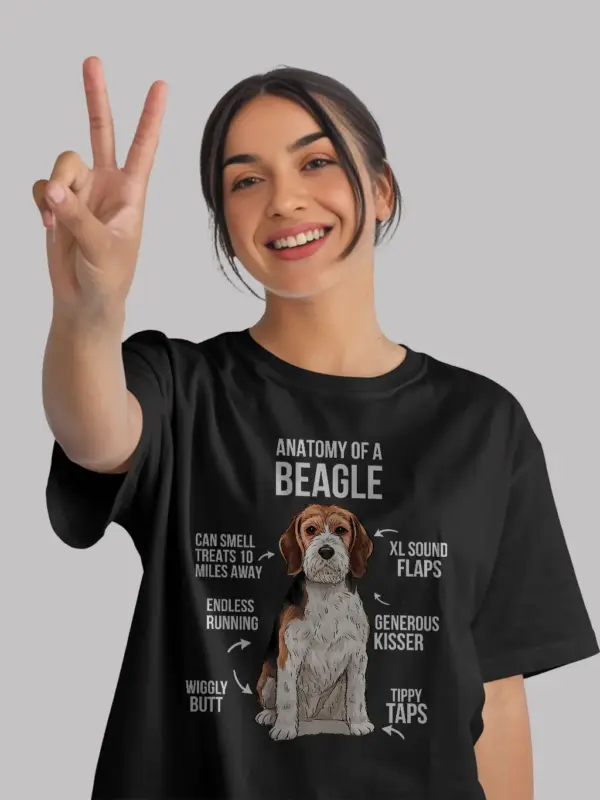 Funny anatomy of a beagle shirt for dog lovers
