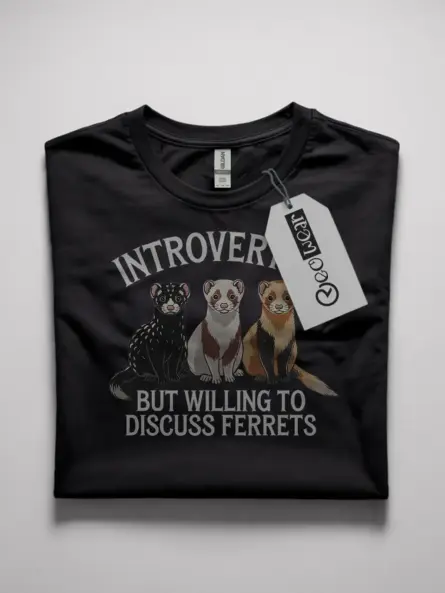 Gift tee for ferret owners and animal lovers