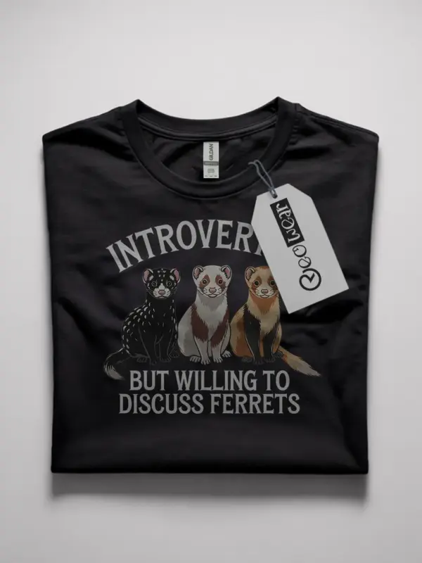Gift tee for ferret owners and animal lovers
