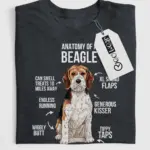 Funny anatomy of a beagle shirt for dog lovers