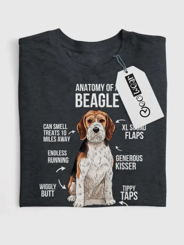 Funny anatomy of a beagle shirt for dog lovers