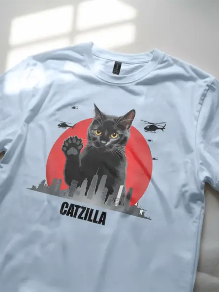 catzilla king of pawster shirt – Funny Cat Lover Tee