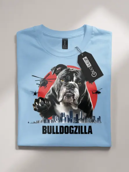 Funny bulldogzilla shirt with cute bulldog design for dog lovers