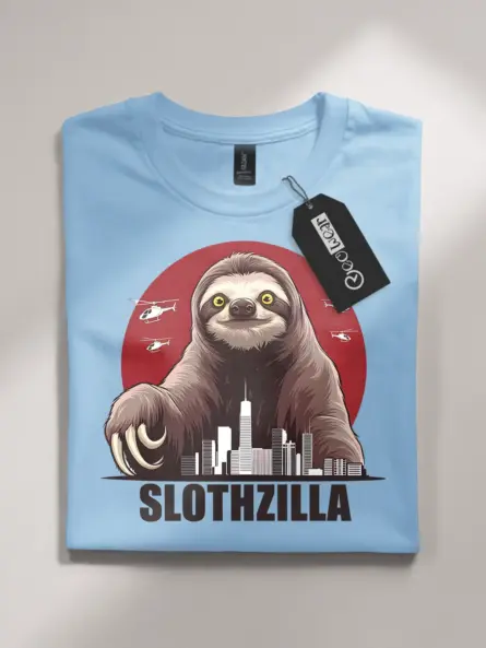 Funny Sloth Shirt – SLOTHZILLA Meme Tee for Sloth Lovers