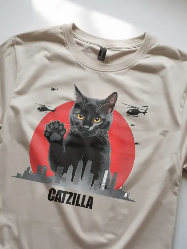 Catzilla king of pawster shirt – funny cat lover tee
