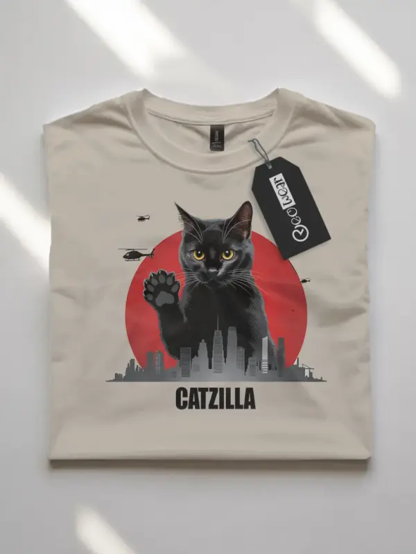 Catzilla king of pawster shirt – funny cat lover tee