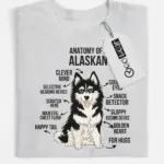 Sport grey dog breed graphic tee – malamute lover gift
