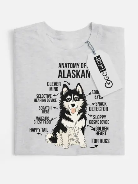 Sport grey dog breed graphic tee – Malamute lover gift