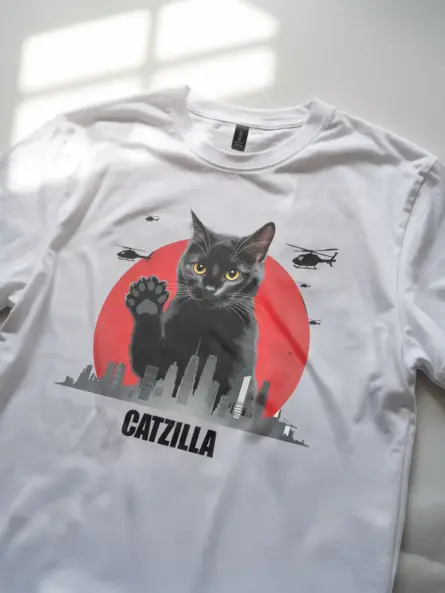 Catzilla king of pawster shirt – funny cat lover tee