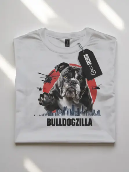 Funny Bulldogzilla Shirt with cute bulldog design for dog lovers