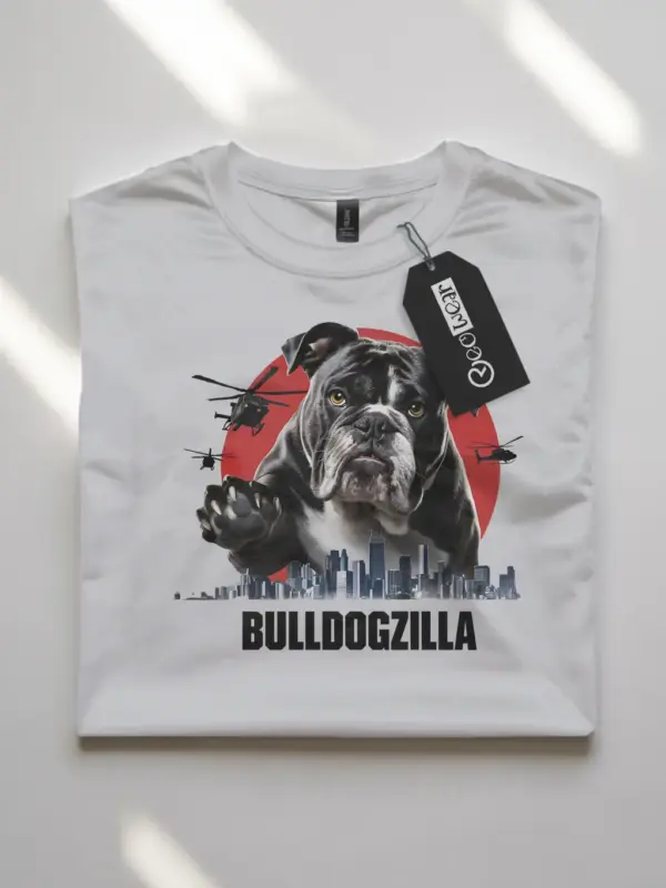 Funny bulldogzilla shirt with cute bulldog design for dog lovers