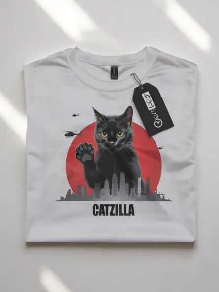 Catzilla king of pawster shirt – funny cat lover tee