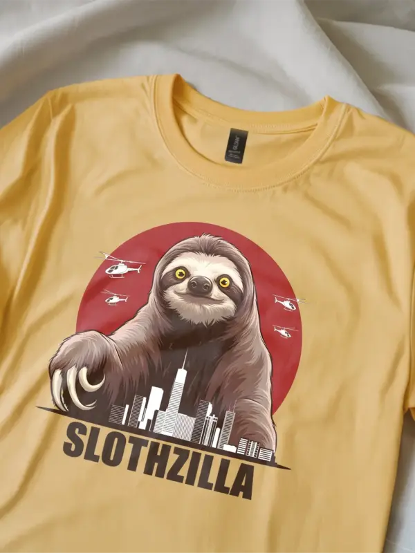Funny sloth meme tee for animal lovers 10 Funny sloth shirt – slothzilla meme tee for sloth lovers