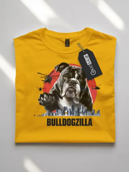 Funny bulldogzilla shirt with cute bulldog design for dog lovers