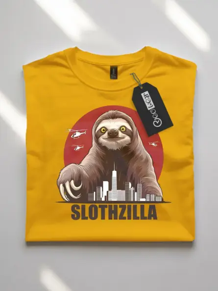 Funny sloth shirt – slothzilla meme tee for sloth lovers