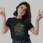 I put my book down to be here t-shirt