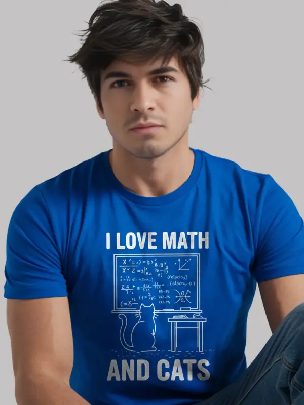 I love math and cats shirt