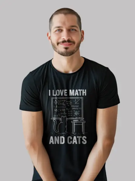 I love math and cats shirt
