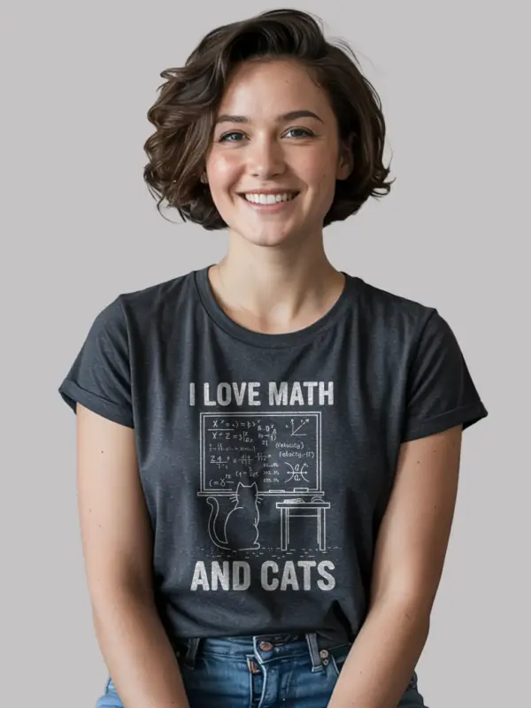 I love math and cats shirt
