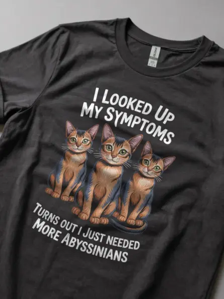 Dark heather aby shirt – aby cat lover t-shirt gift