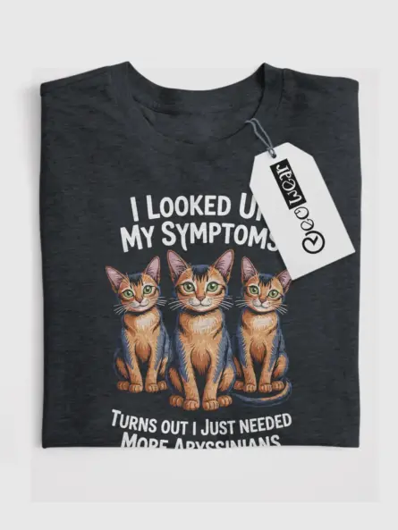 Dark heather aby shirt – aby cat lover t-shirt gift