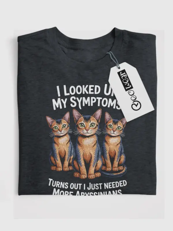 Dark heather aby shirt – aby cat lover t-shirt gift