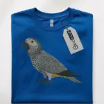 African Grey Parrot Shirt – Royal Blue Funny Pet Parrot Shirt