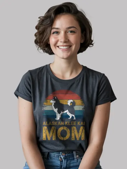 Dark heather klee kai shirt – funny dog lover gift, pet mom tee