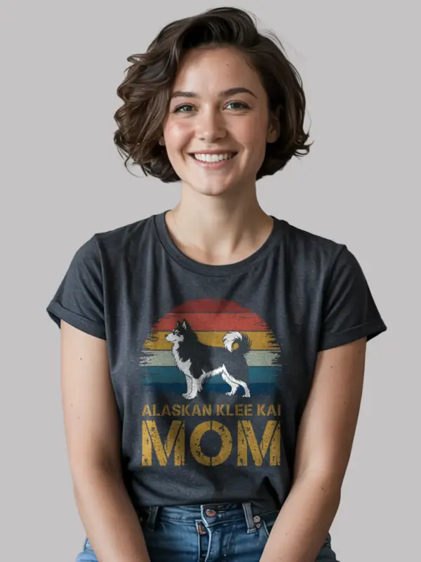 Dark heather klee kai shirt – funny dog lover gift, pet mom tee