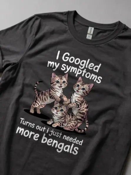 Dark heather bengal cat shirt – cute bengal cat lover t-shirt