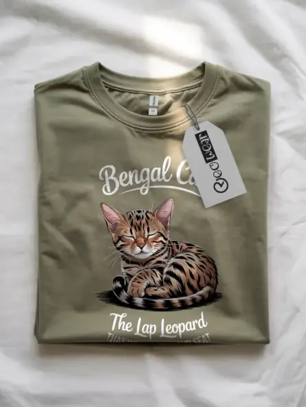 Military green bengal cat shirt – cute bengal cat lover shirt