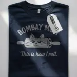 Bombay mom cat shirt in navy – this is how i roll shirt, funny cat lover gift