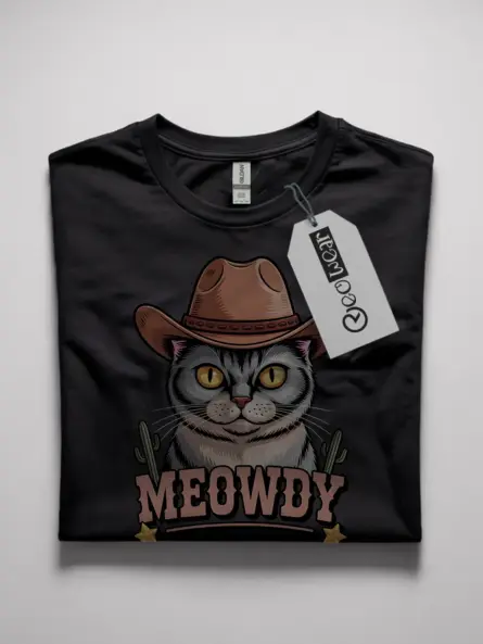 Black burmese cat meowdy shirt – pet cat tee for men and women