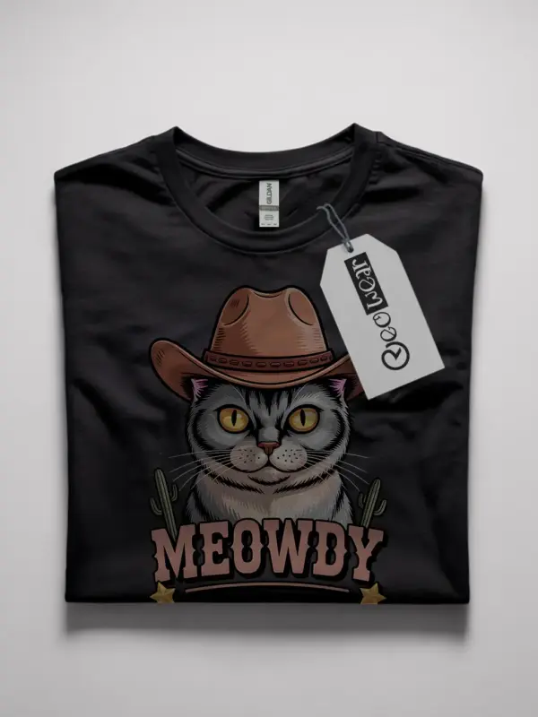 Black burmese cat meowdy shirt – pet cat tee for men and women