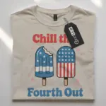 Chill the fourth out shirt in natural – chill the fourth out shirt, usa t-shirt, patriotic shirt