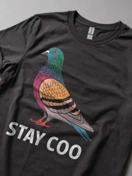 Dark Heather Funny Pigeon Shirt for Bird Lovers