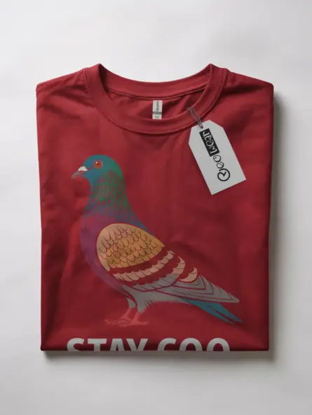 Red pigeon t-shirt – funny animal pun bird tee