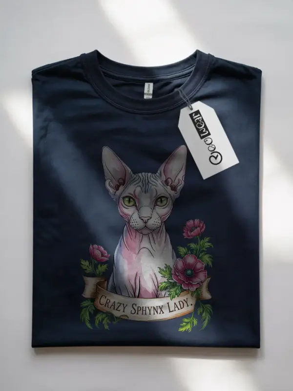 Crazy sphynx lady shirt