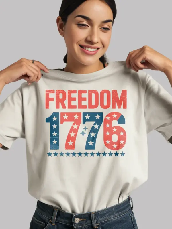 1776 shirt, america shirt in white, freedom 1776 t-shirt, 4th of july sweatshirt