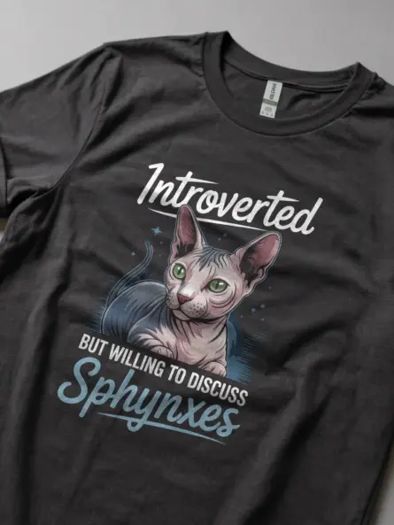 Dark heather sphynx cat shirt – funny sphynx lover gift