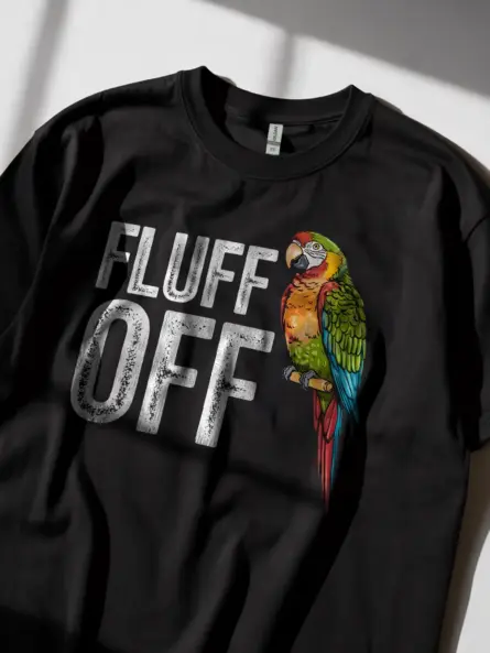 Harlequin Macaw Shirt, Funny Parrot Lover Gift, black bird t-shirt, Macaw Dad Top