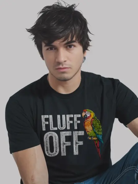 Harlequin Macaw Shirt, Funny Parrot Lover Gift, black bird t-shirt, Macaw Dad Top