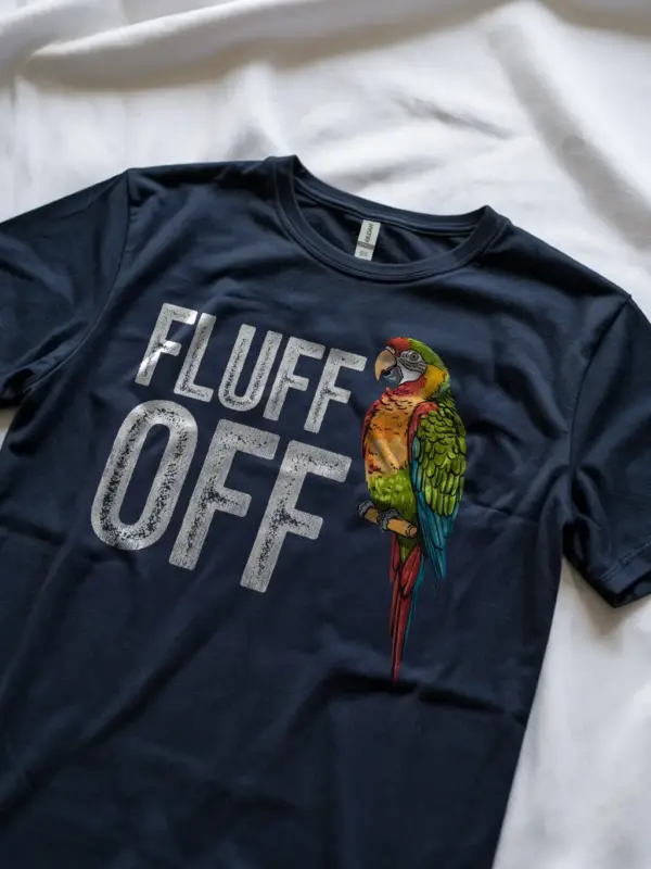 Harlequin Macaw Shirt, Funny Parrot Tee for Women, navy bird lover shirt, Scream parrot top