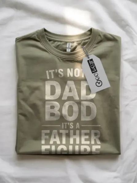 It's not a dad bod it's a father figure t-shirt in military green – t-shirt for dad, father's day gift