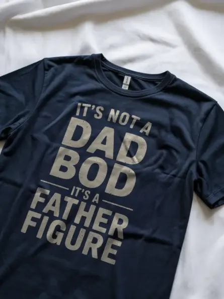 It's not a dad bod it's a father figure t-shirt in navy – father figure shirt, funny dad tee