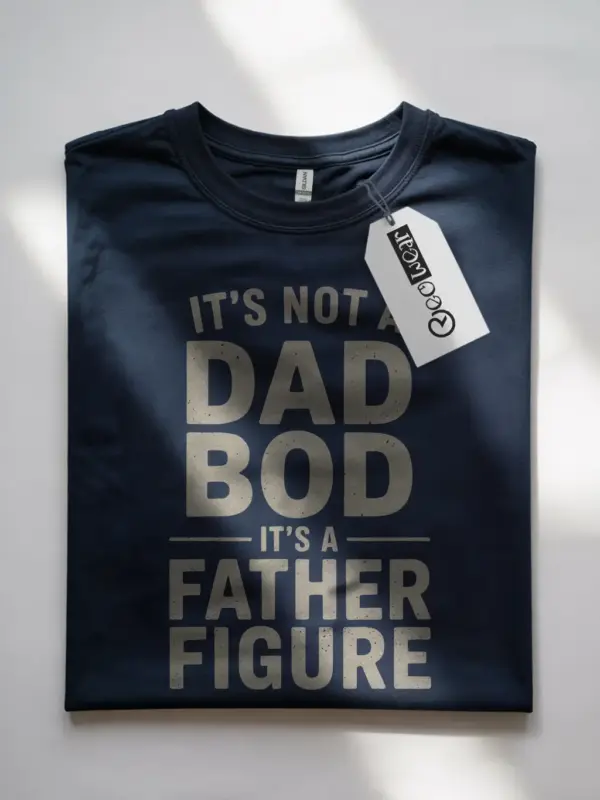 It's not a dad bod it's a father figure t-shirt in navy – father figure shirt, funny dad tee