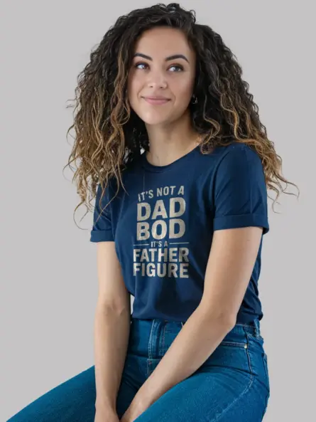 It's not a dad bod it's a father figure t-shirt in navy – father figure shirt, funny dad tee