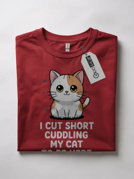 Red kawaii cat shirt – kawaii lover t-shirt
