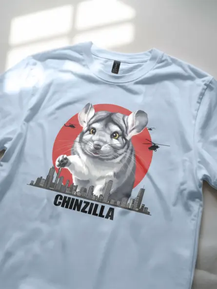 Chinzilla shirt light blue - chinzilla shirt