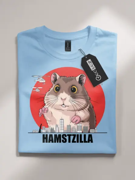 Hamsterzilla shirt - light blue